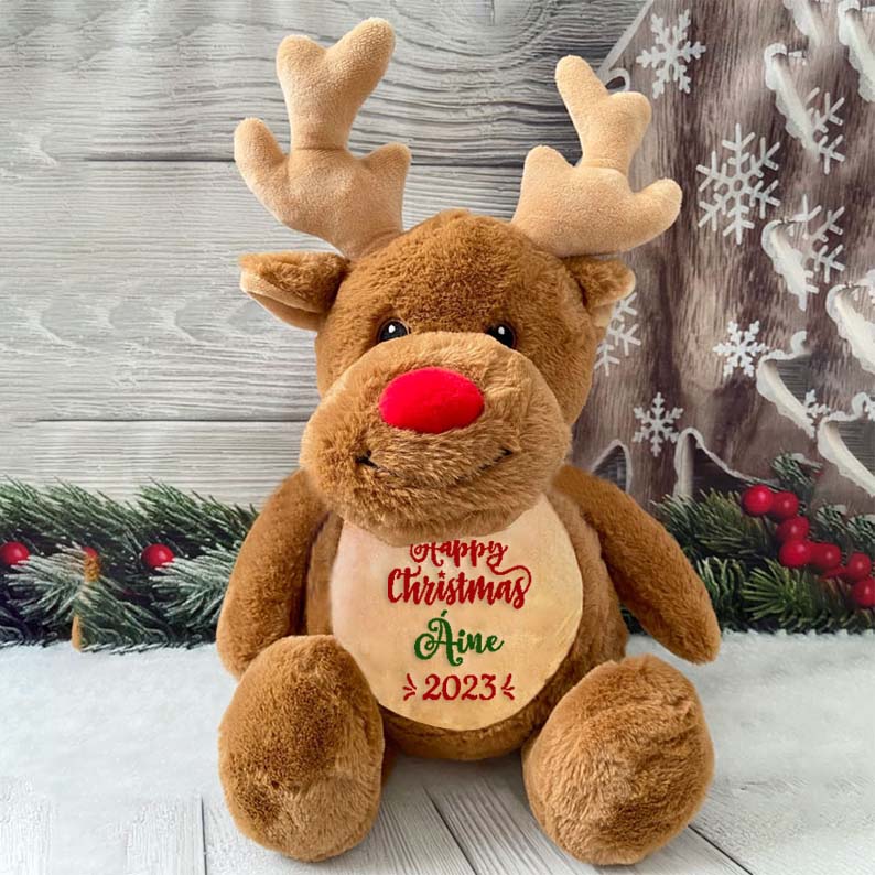 Personalised Christmas Teddy Soft Toy