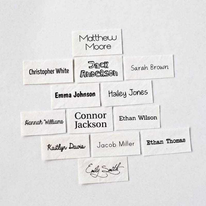 Sew on name tags Baby Clothes Blanket Cotton Labels for Clothing