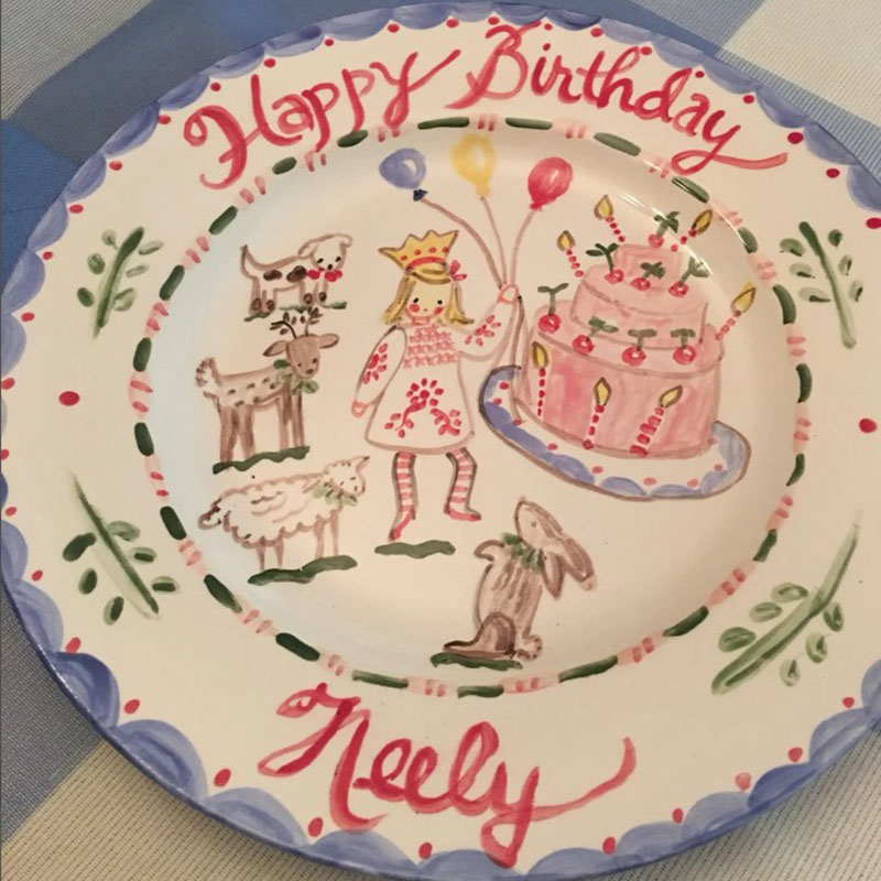 Personalized Birthday Plate Baby Girl Gift