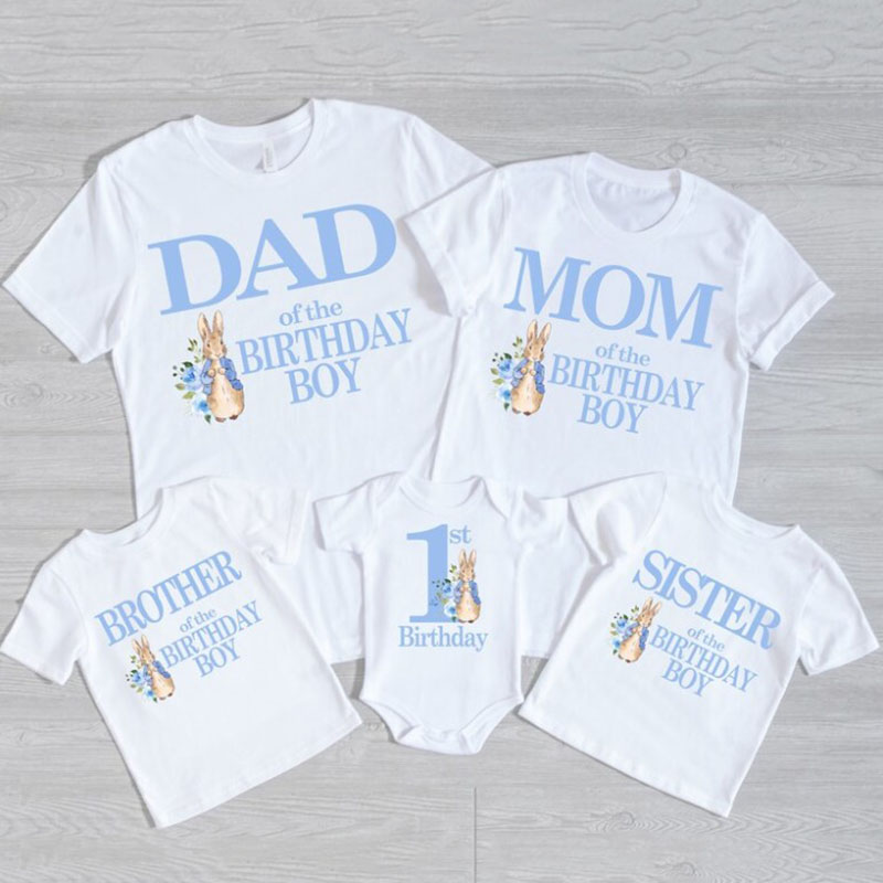 Peter Rabbit Birthday Boy Family Youth T-Shirt