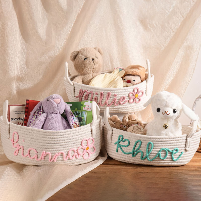 Custom Baby Shower Gift Basket, Portable Diaper Storage