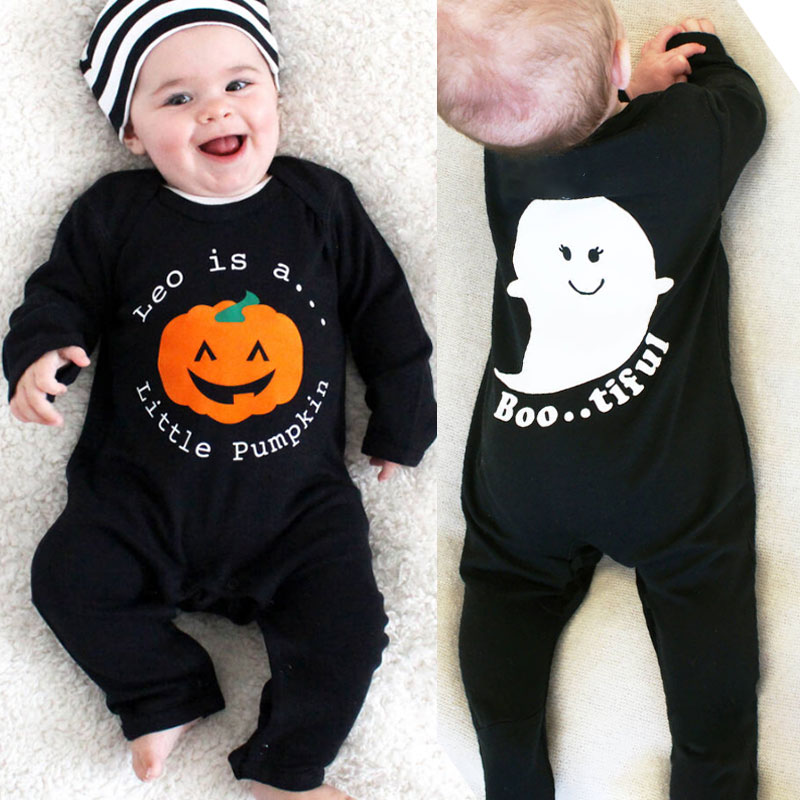 Personalised Halloween Pumpkin Romper, Boo...tiful Sleepsuit