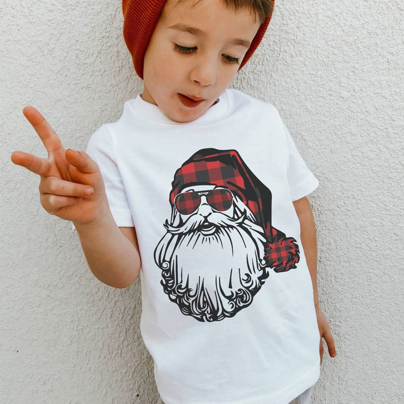 [Youth Shirt / 2-14 Years] Cool Santa Shirt, Christmas Shirt For Toddlers