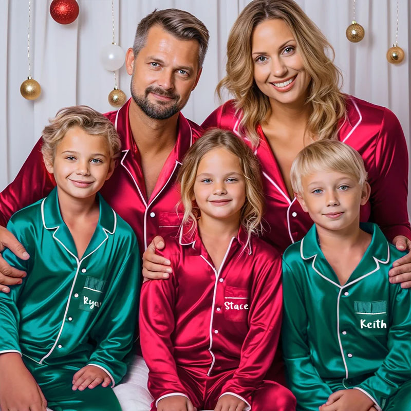 [Female] Custom Christmas Matching Family Pajamas