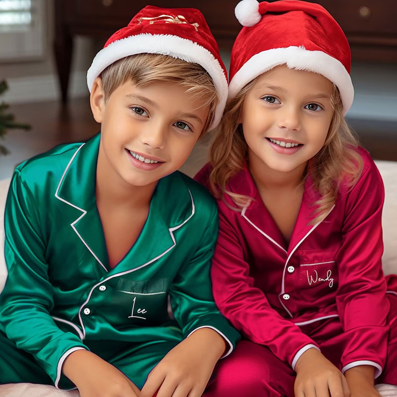 [Kid / 2-12 Years] Custom Christmas Matching Family Pajamas