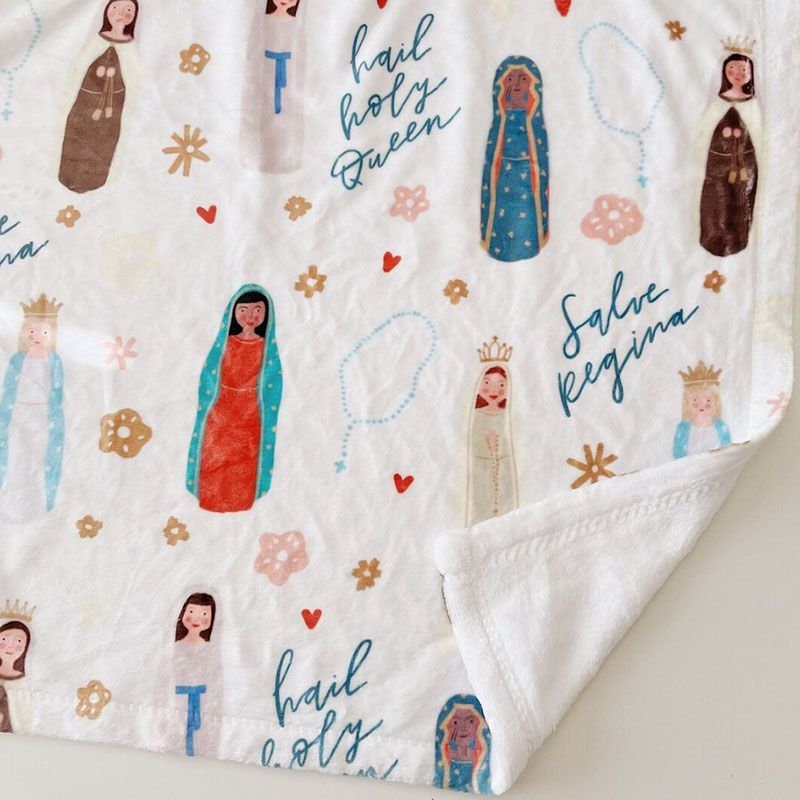 Marian Blanket Catholic Baby Blanket