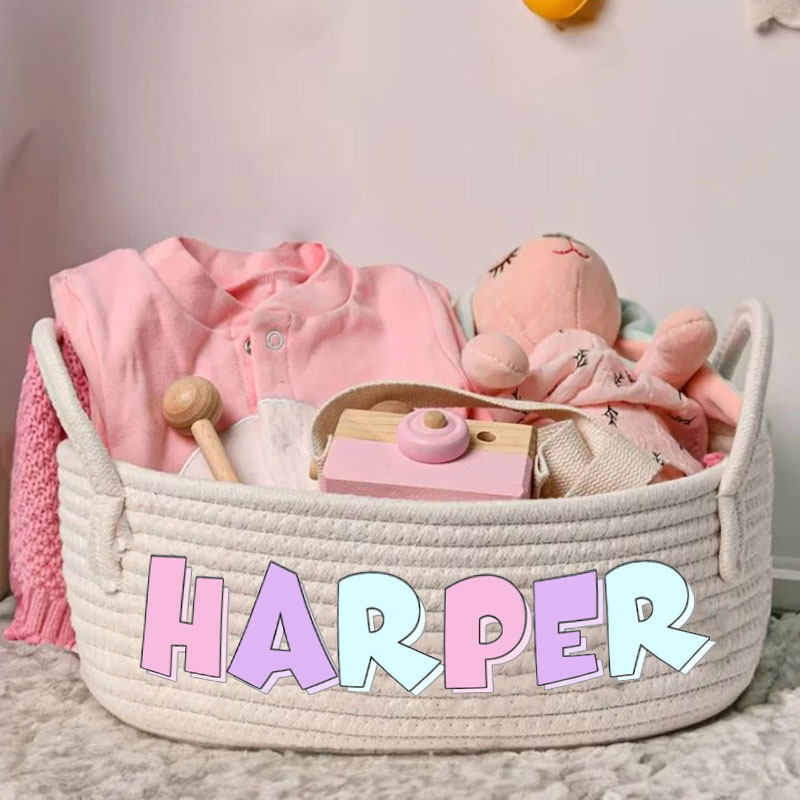 Funny Name Baby Gift Basket Storage Toy basket