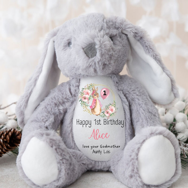 First Birthday Bunny Teddy 1st Birthday Gifts
