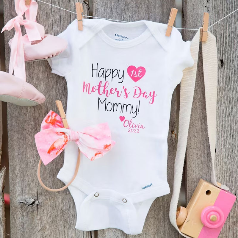 Mothers Day Bodysuit First Mothers Day Gift