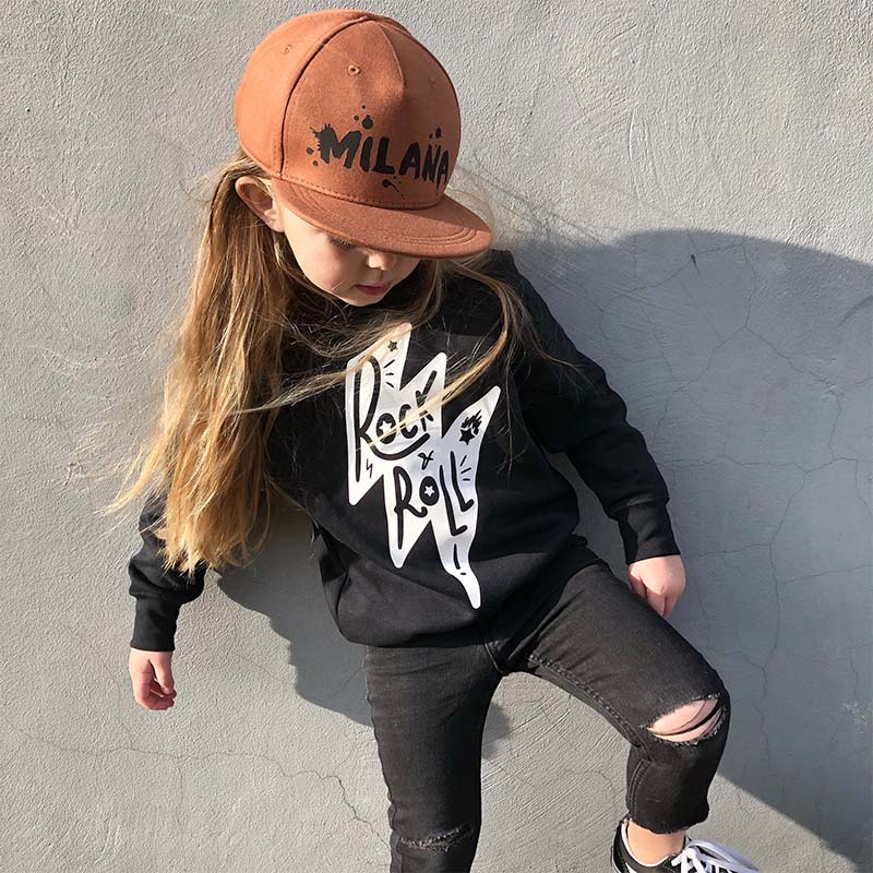 [Kids Hoodie] Rock Music Lightning Bolt Sweatshirt