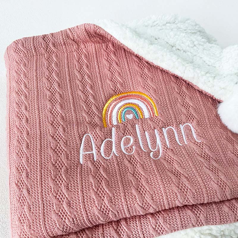 Personalised rainbow best sale baby blanket