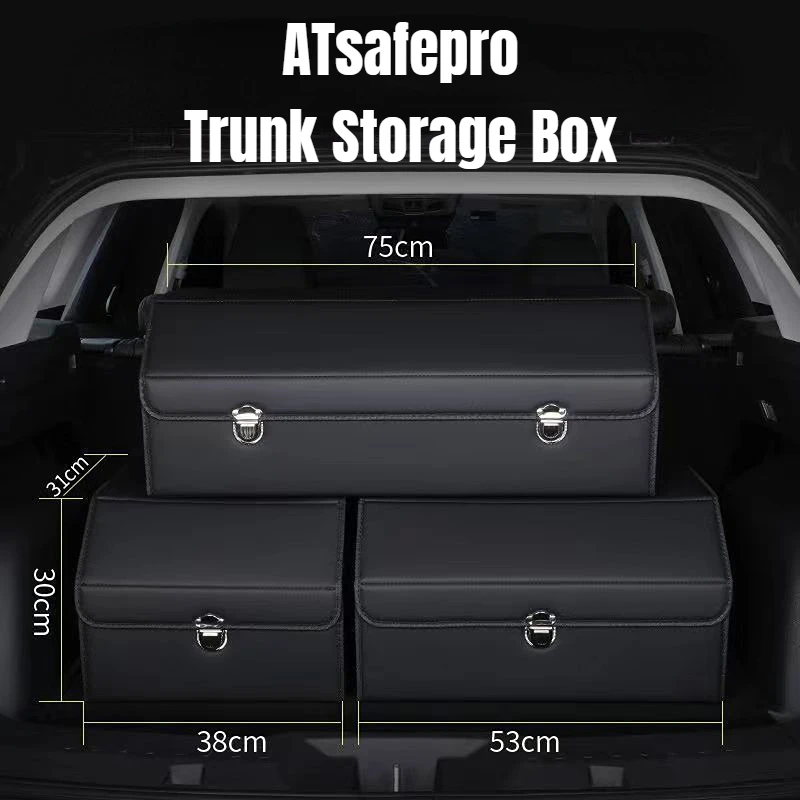 Car Trunk Leather Storage Box : Your Personal Car Trunk Maestro