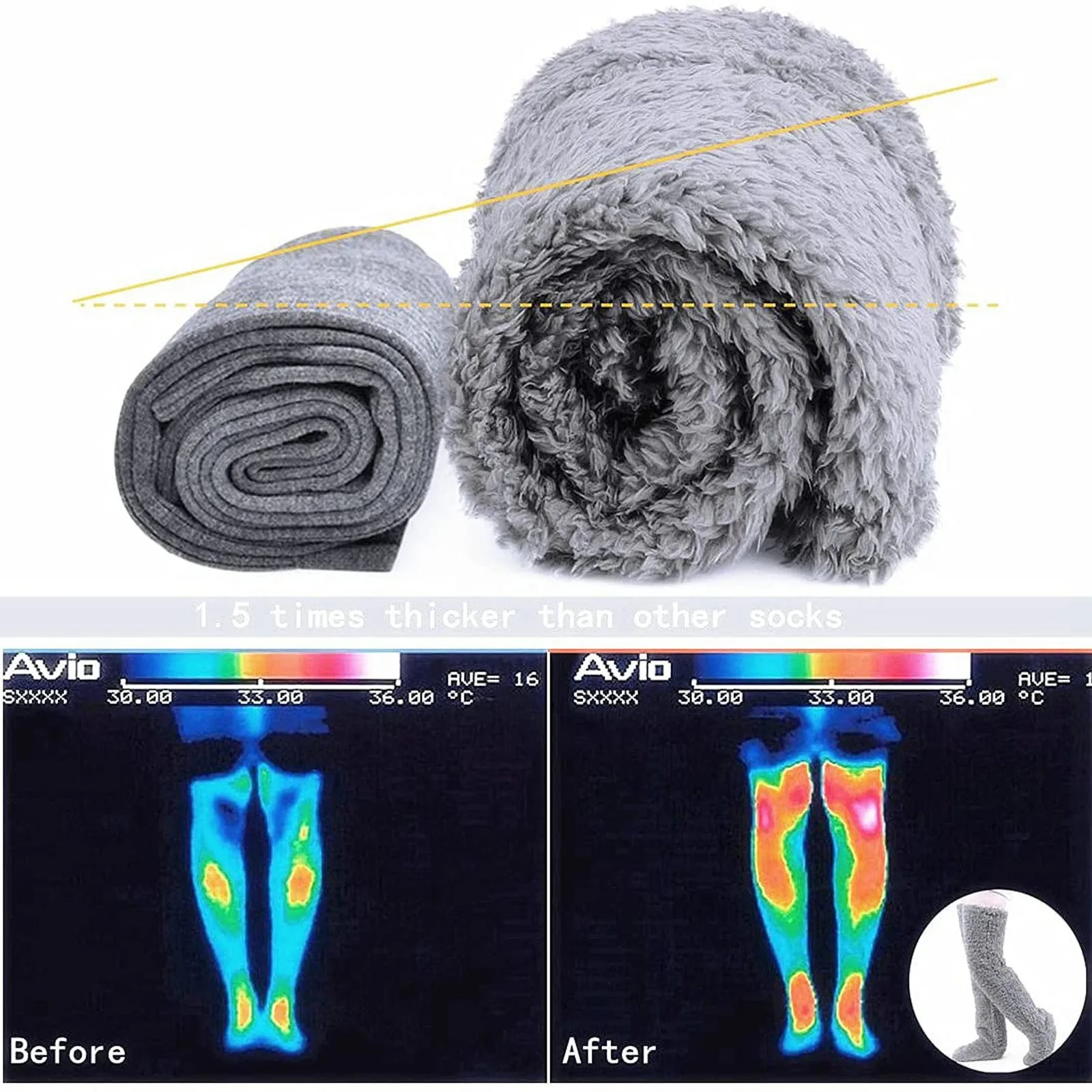 🌲 Early Christmas Sale 🎁 PlushWarmth Long Socks