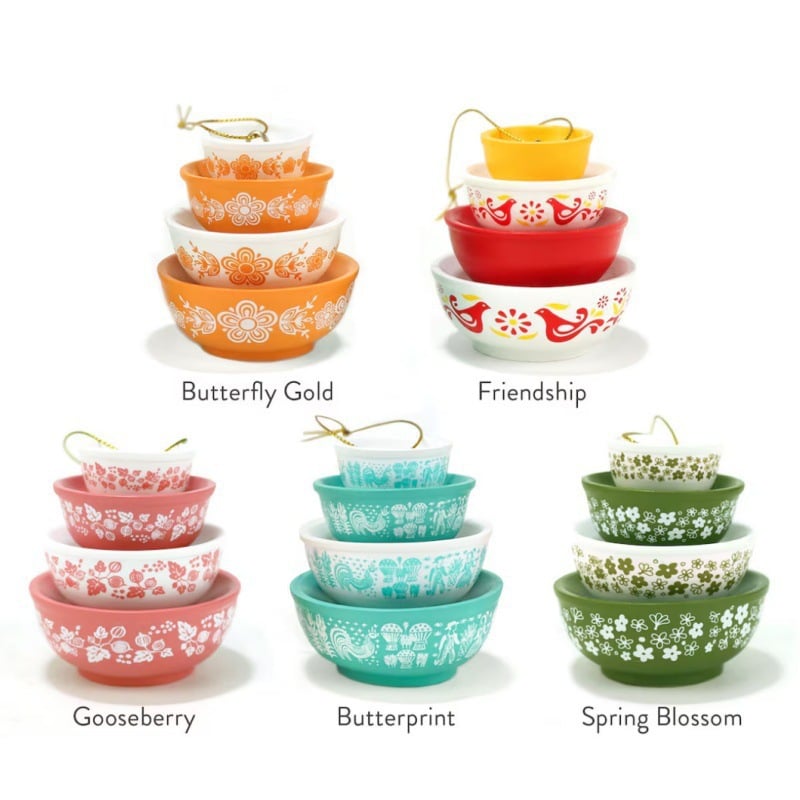 🎄Miniature Vintage Stacking Bowl Christmas Tree Pendant