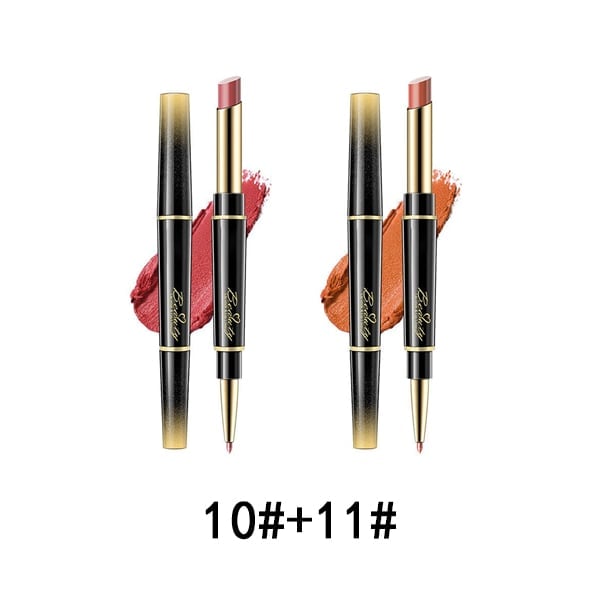 🔥Last Day 49% OFF-Double-ended Lipstick Automatic Lip Liner Matte Waterproof Non-fading Non-stick Lipstick