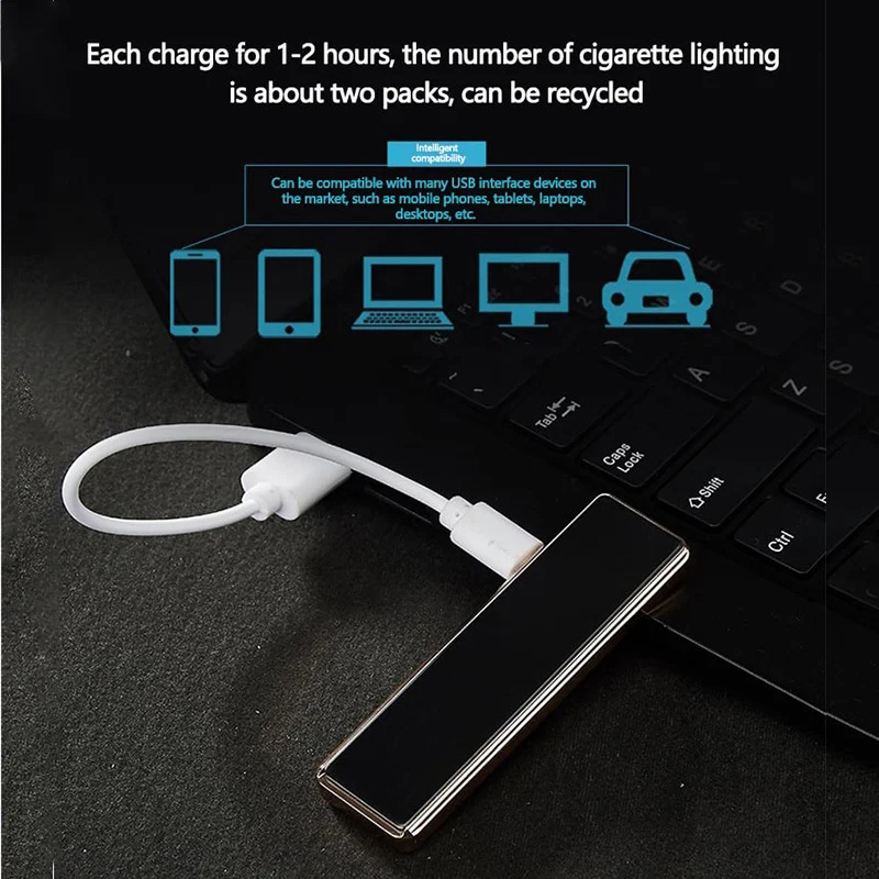 Windproof USB Arc Lighter - With Exclusive Gift Box