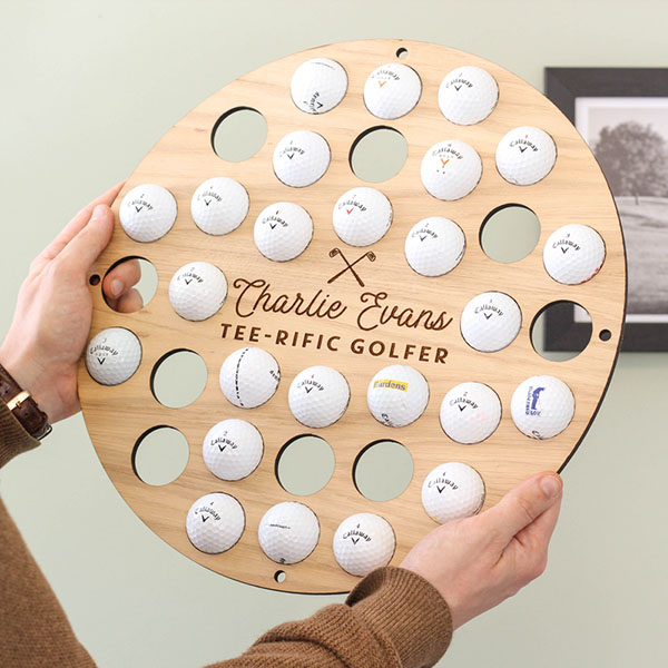 Personalised Golf Ball Wall Art Collector