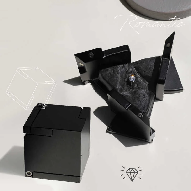 Kinetic Cube Ring Box