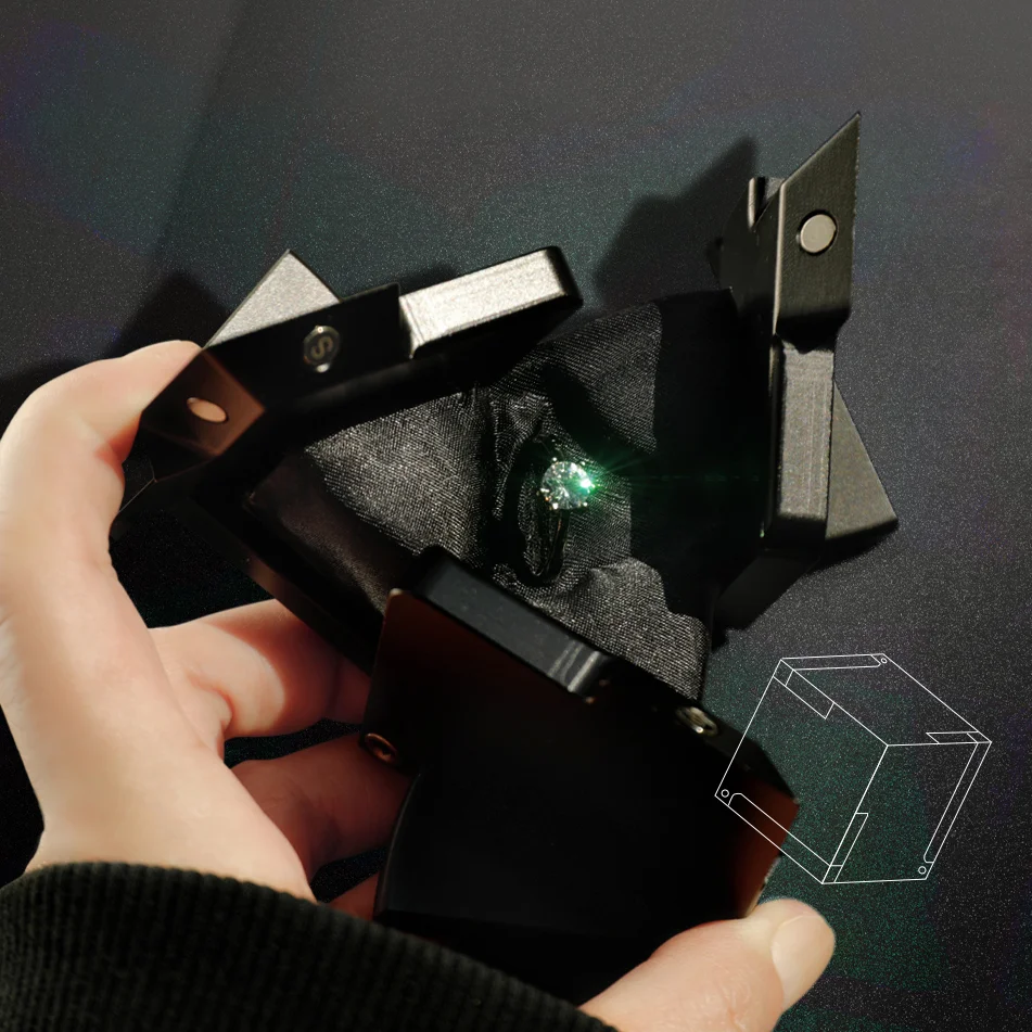 Kinetic Cube Ring Box