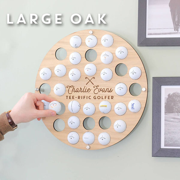 Personalised Golf Ball Wall Art Collector