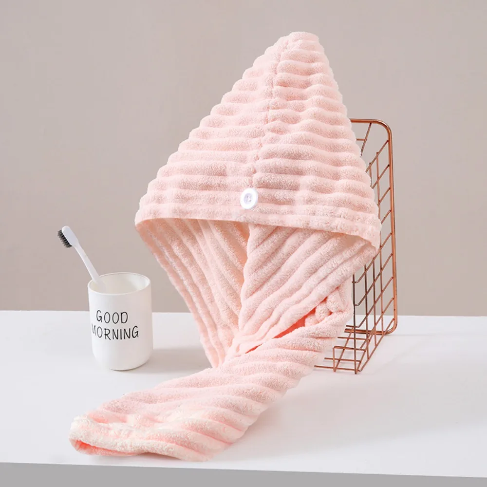 Coral Fleece Thickened Dry Hair Hat