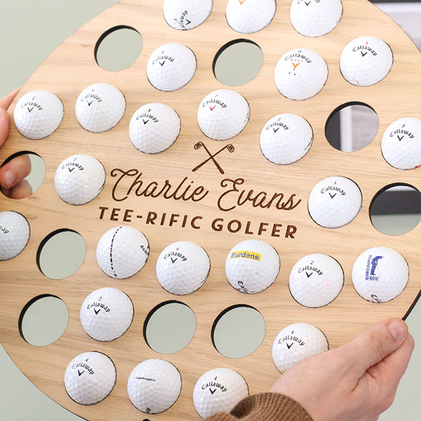 Personalised Golf Ball Wall Art Collector