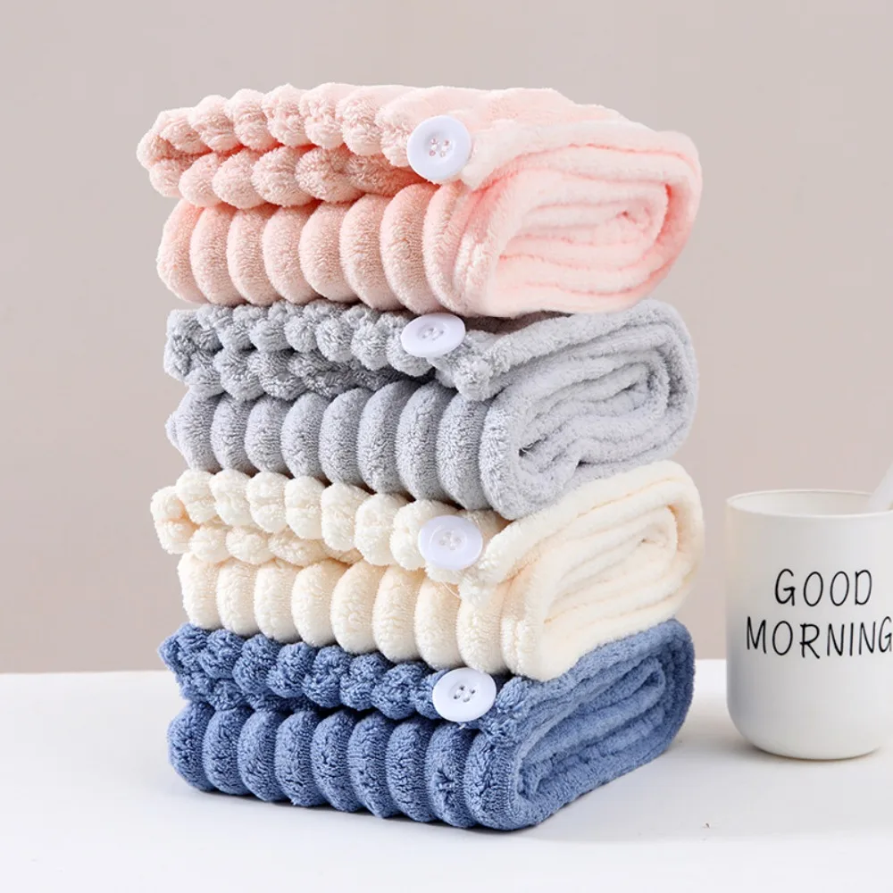 Coral Fleece Thickened Dry Hair Hat