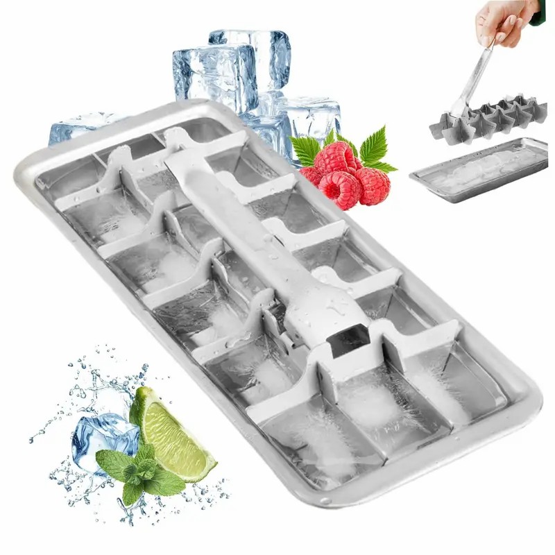 Stainless Steel Ice Cube Tray With Easy Release Handle