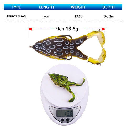 🎁New Year Hot Sale-50% OFF🐠Double Propeller Frog Soft Bait