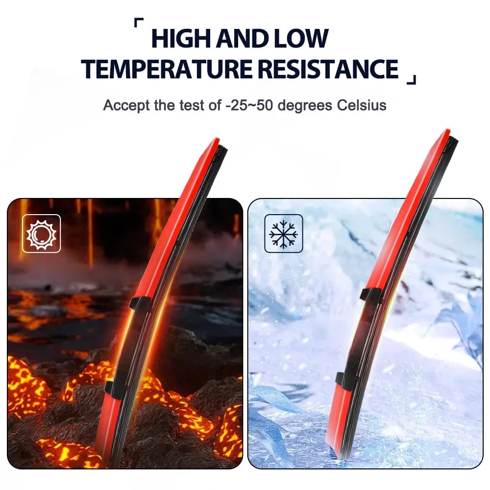 🔥Buy 2 Free shipping-Colorful Boneless Silent Windshield Wipers - Clear Vision in Style!