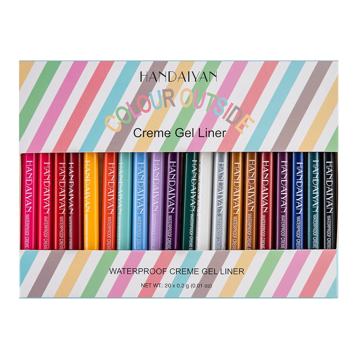 Colored Eyeliners Pencil Set