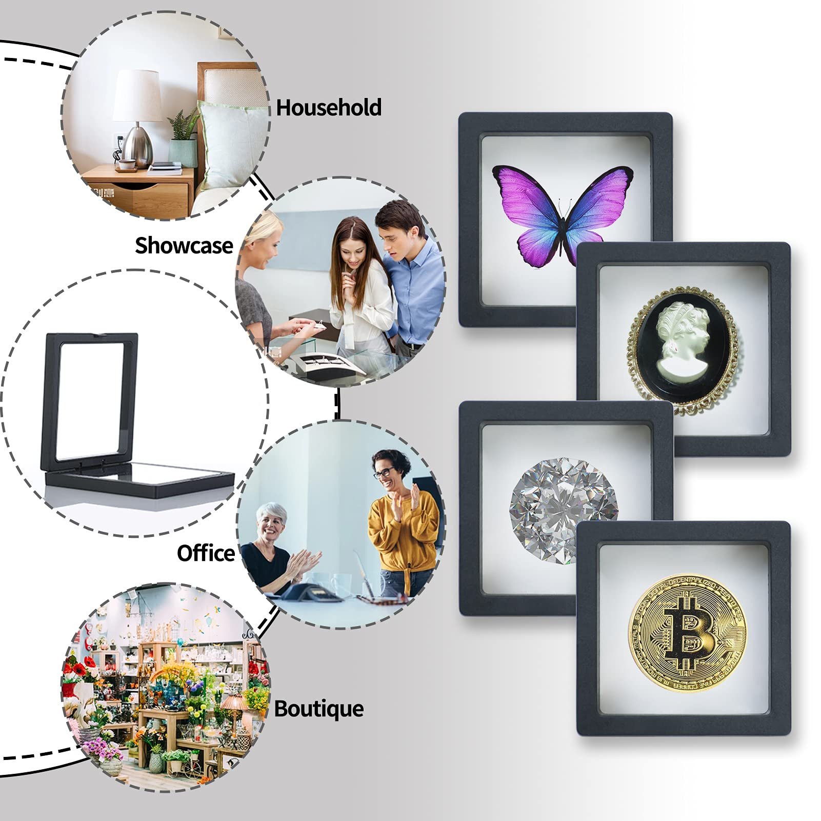 🔥 3D Floating Display Case💝