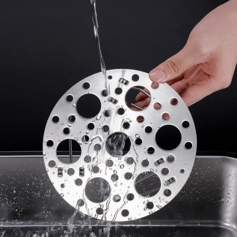 versatile stainless steel steam rack collapsible high foot design for eggs more durable kitchen dining accessory details 2