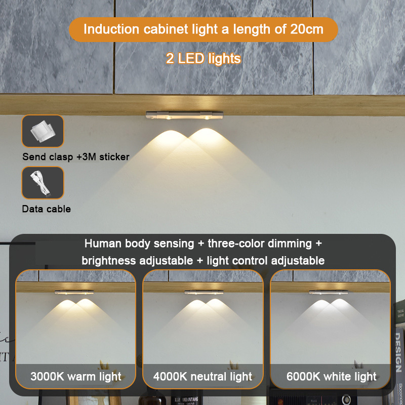 49% OFF TODAY💡 3 Color Temperature LED Motion Sensing Cabinet Light