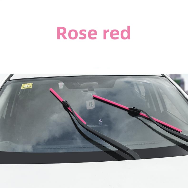 🔥Buy 2 Free shipping-Colorful Boneless Silent Windshield Wipers - Clear Vision in Style!