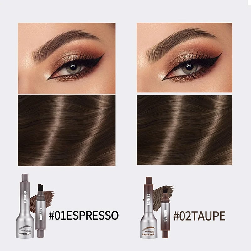 🎁Buy 1 Get 1 Free(2 PCS)🎁Brow-Fection Angled Brush & Dip Liquid Eyebrow Gel