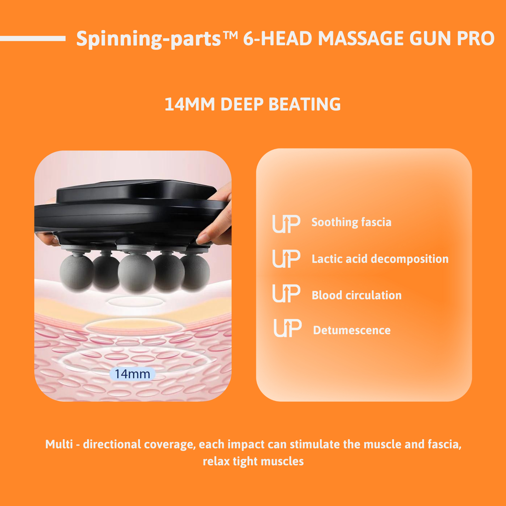 Spinning-part™ 6-Head Massage Gun Pro