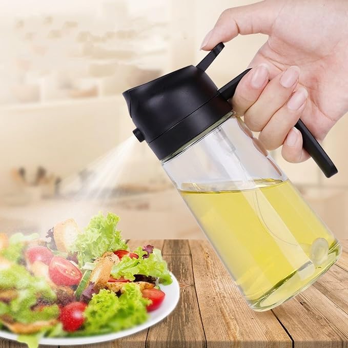 ✨HOT SALE💕2 in 1 Glass Oil Sprayer & Dispenser🔥(Buy 2 Get 10% OFF)