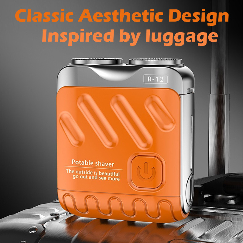 US1-Super mini electric shaver. Portable space-saving shaver for travelers. 9000 rpm, IPX7 waterproof.