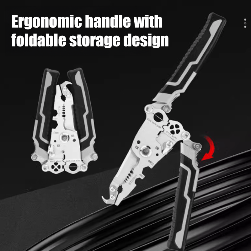 Multi-Functional Folding Wire Stripping Pliers