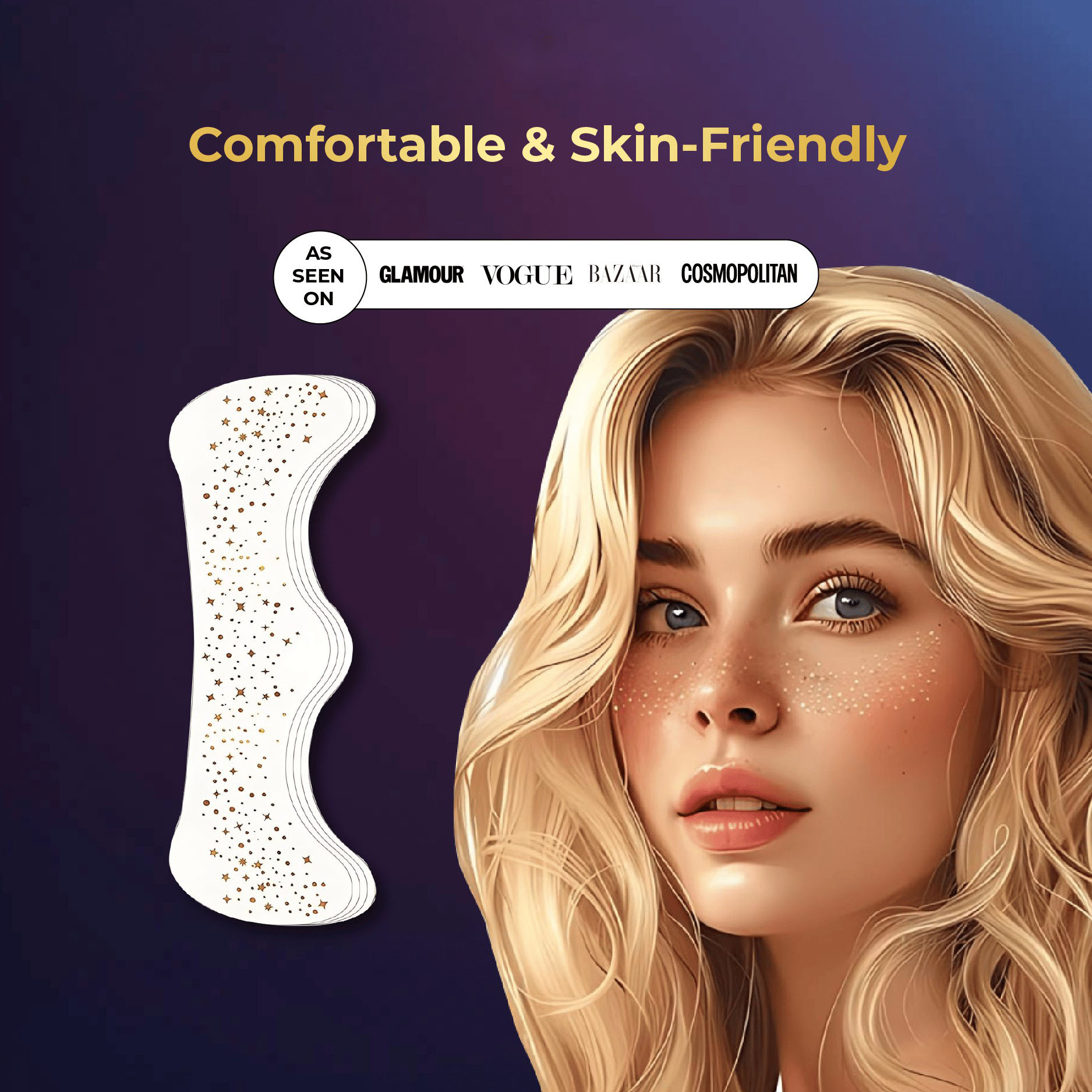 FlexiBae Glitter Speckles Makeup Patches | Buy One Get One Free (10pcs/Pack)