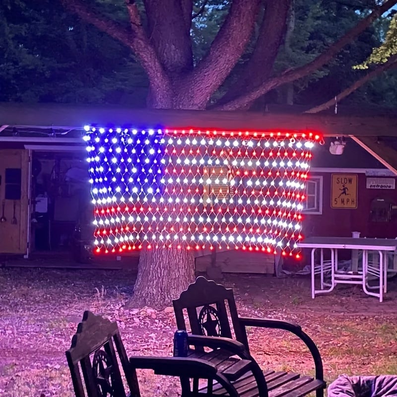 American advanced flag light LED solar light string