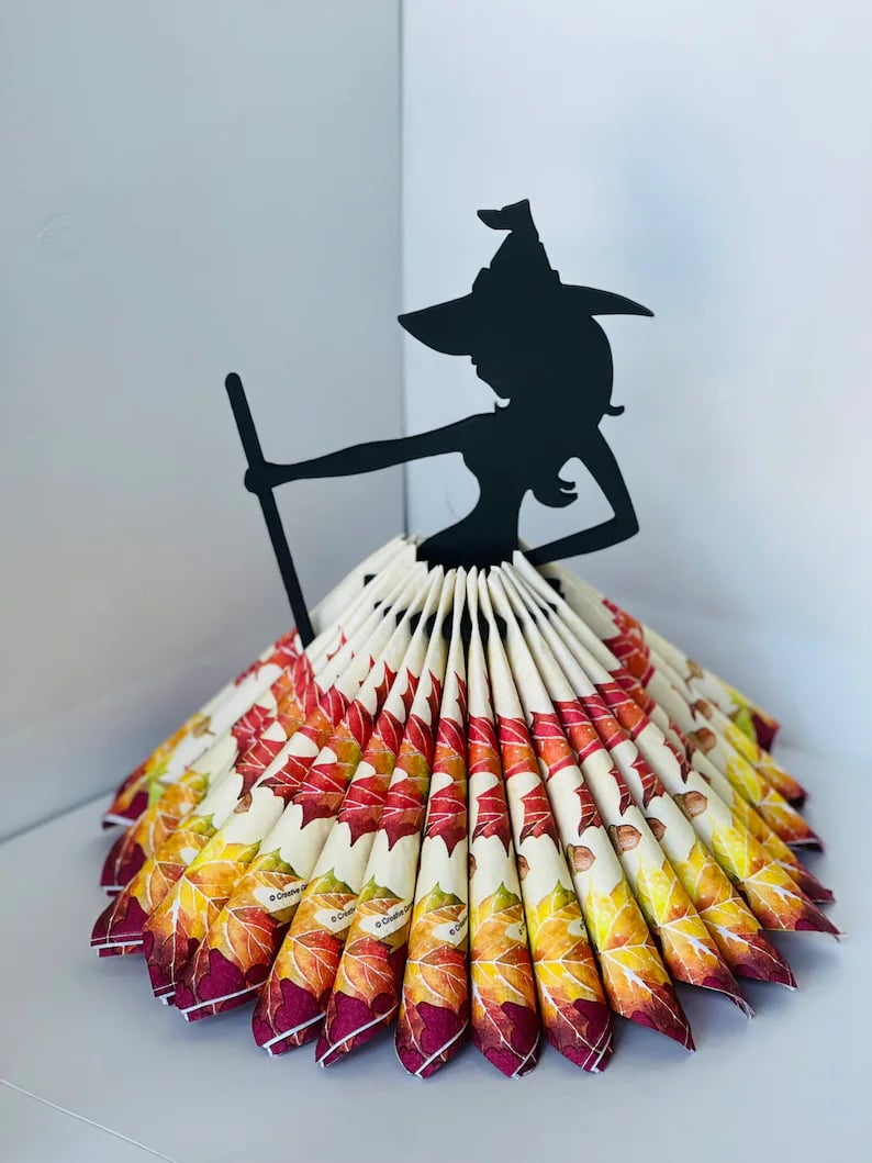 Napkin holder "Witch" Withes Tea Halloween Theme Party Table Setting Decor