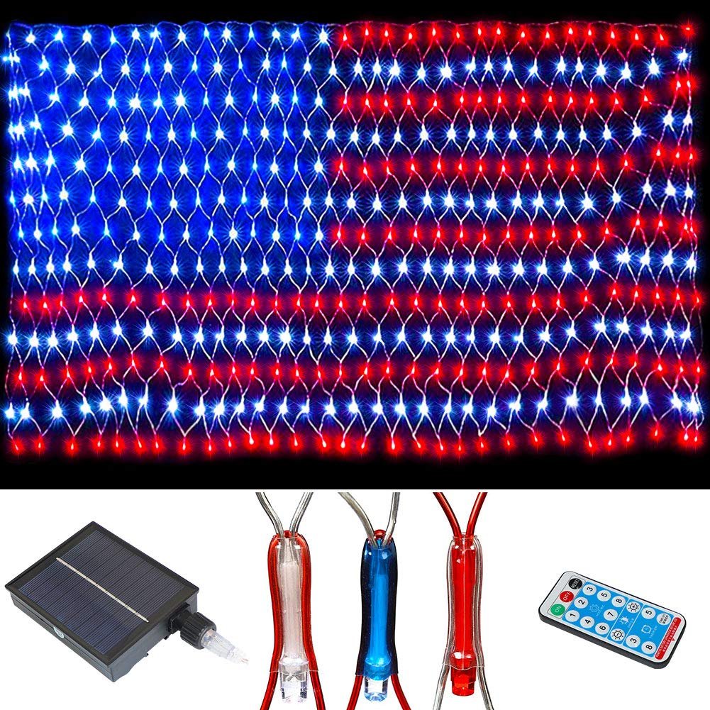 American advanced flag light LED solar light string