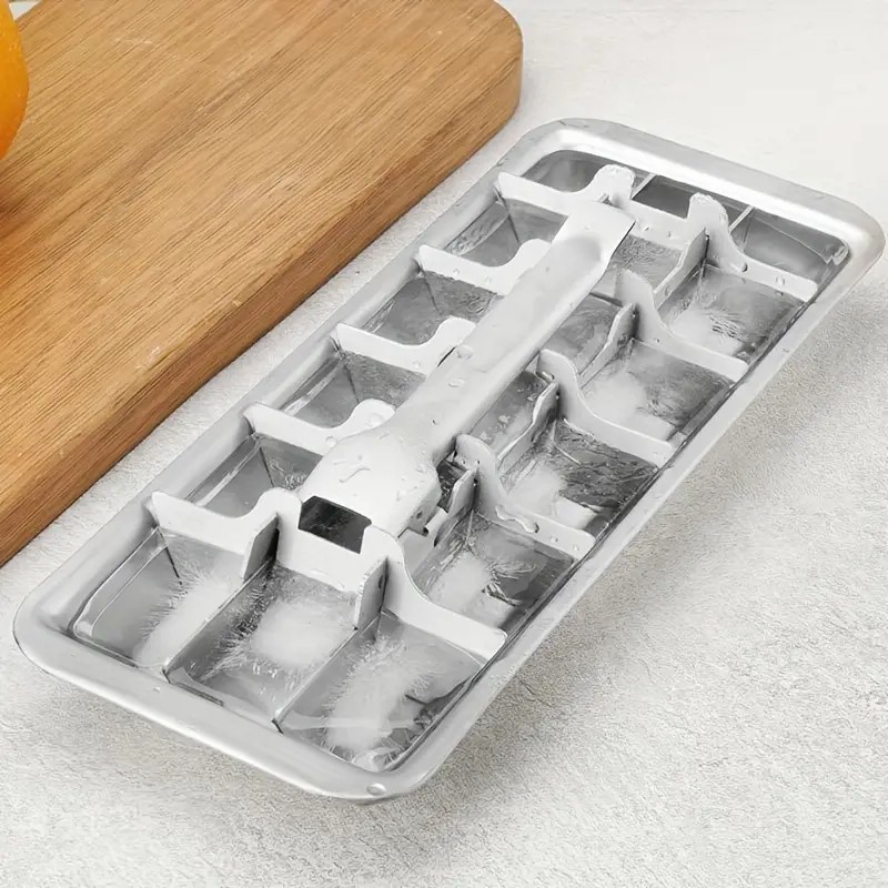 Stainless Steel Ice Cube Tray With Easy Release Handle