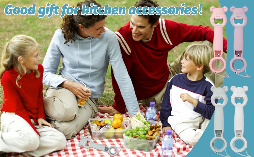 Multifunctional 4 in 1 Bottle Opener：Four in One Beer Bottle Opener