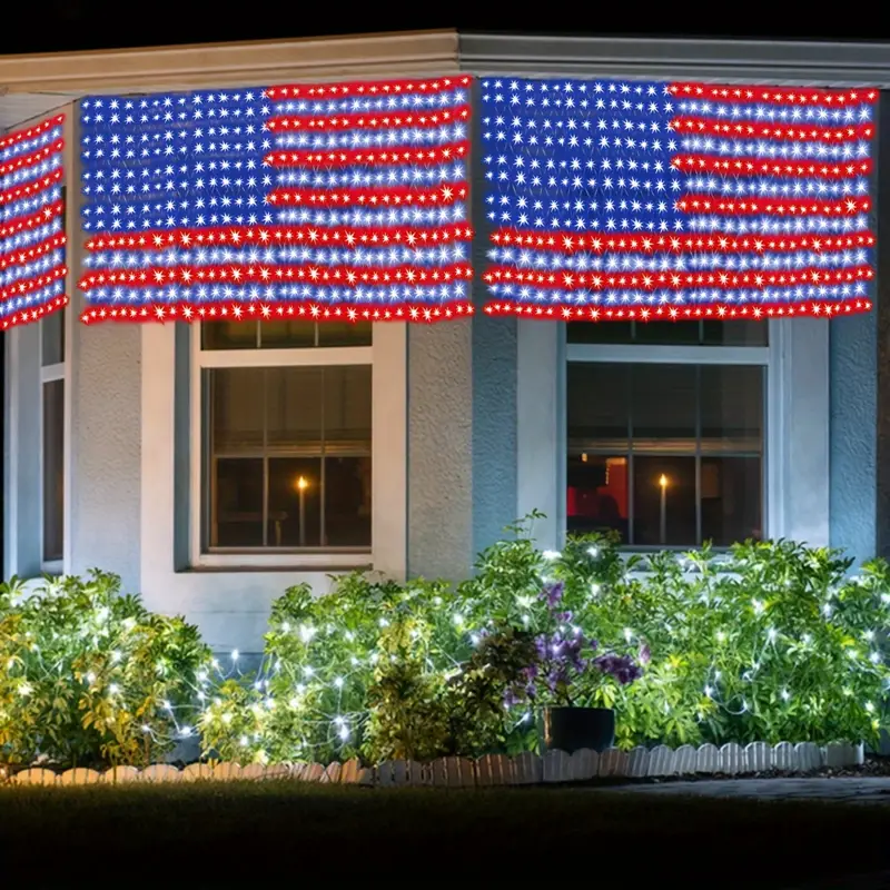 American advanced flag light LED solar light string
