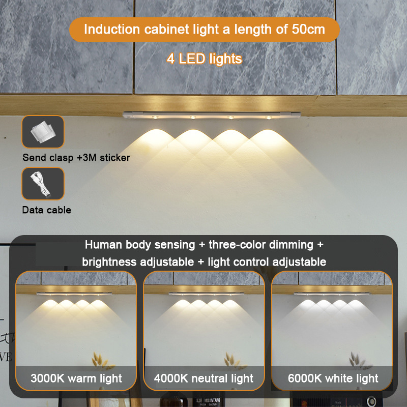 49% OFF TODAY💡 3 Color Temperature LED Motion Sensing Cabinet Light