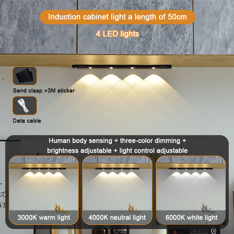 49% OFF TODAY💡 3 Color Temperature LED Motion Sensing Cabinet Light