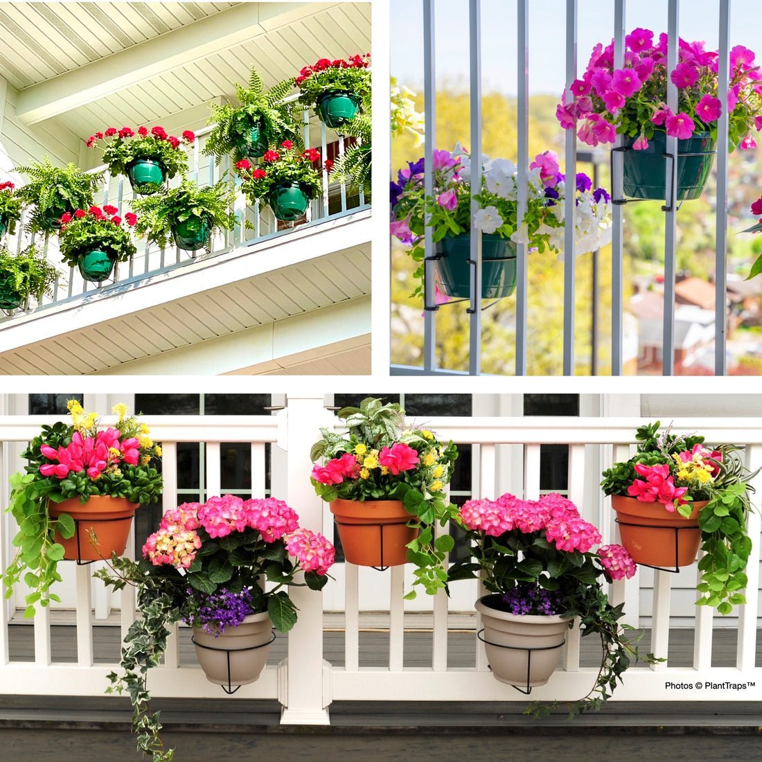 Last Day 49% OFF -  Floating Railing Planter - Plant Clip